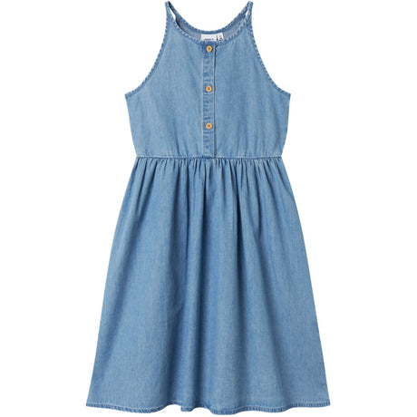 Name It Medium Blue Denim Joy Strap Denim Dress