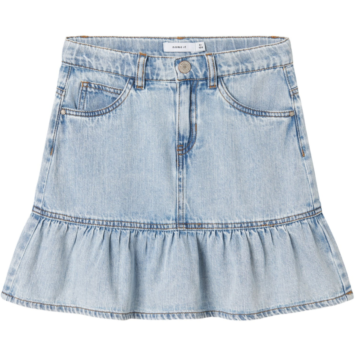 Name It Light Blue Denim Nynne Short Denim Skirt