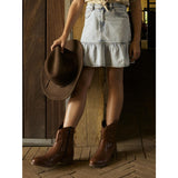 Name It Light Blue Denim Nynne Short Denim Skirt