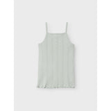 Name It Aqua Gray Jsilke Slim Strap Top