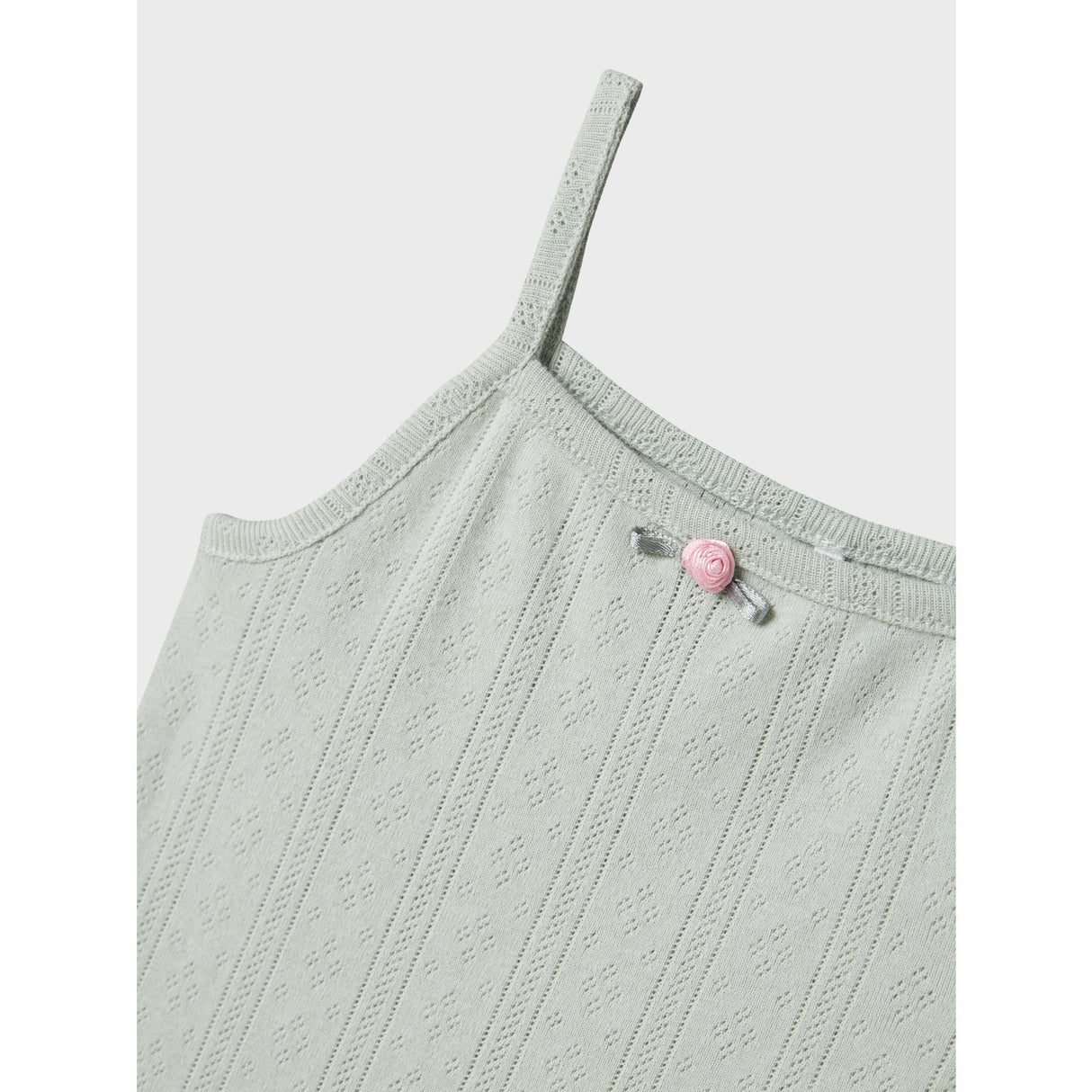 Name It Aqua Gray Jsilke Slim Strap Top
