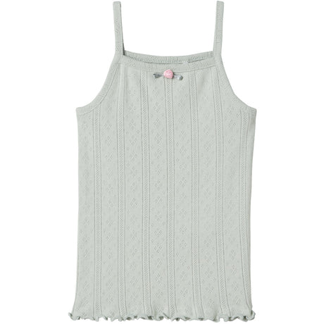 Name It Aqua Gray Jsilke Slim Strap Top