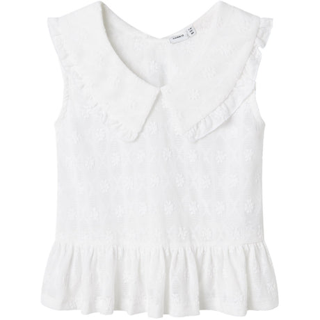 Name It Bright White Holo Short Top