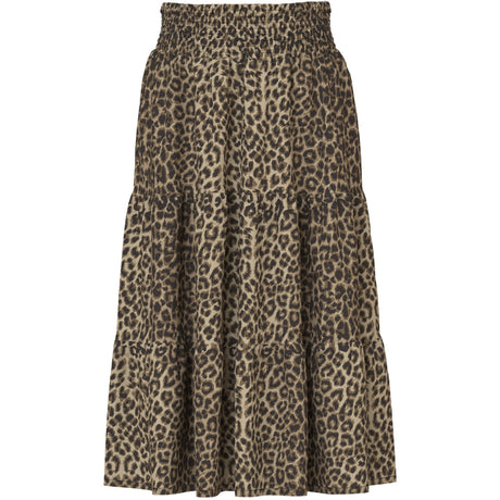 Name It Black Leopard AOP Vinaya Long Wide Skirt