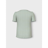 Name It Aqua Gray Jsilke Slim T-Shirt