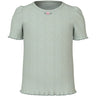 Name It Aqua Gray Jsilke Slim T-Shirt