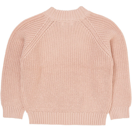 COPENHAGEN COLORS Dusty Rose Knitted Classic Rib Blouse