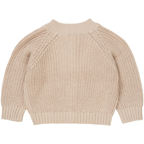 COPENHAGEN COLORS Beige Knitted Classic Rib Cardigan