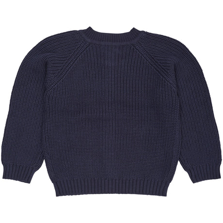 COPENHAGEN COLORS Navy Knitted Classic Rib Cardigan