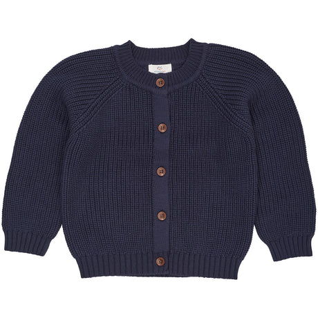 COPENHAGEN COLORS Navy Knitted Classic Rib Cardigan
