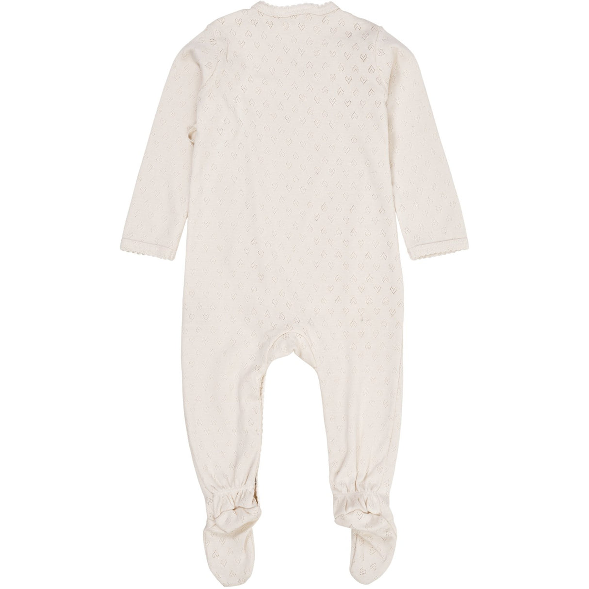 COPENHAGEN COLORS Cream Pointelle Cross-Over Full Body