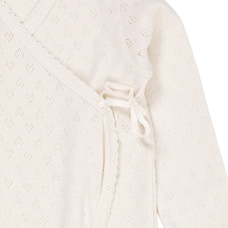 COPENHAGEN COLORS Cream Pointelle Cross-Over Full Body