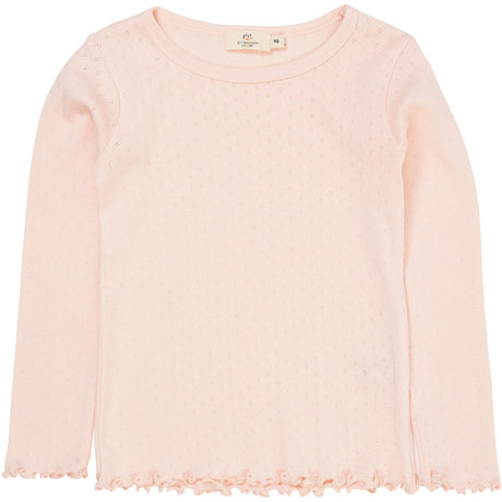 COPENHAGEN COLORS Dusty Rose Summer Pointelle Ls Tee