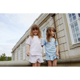 COPENHAGEN COLORS Dusty Blue Summer Pointelle T-Shirt Ss