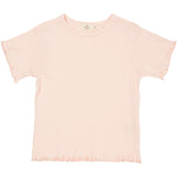 COPENHAGEN COLORS Dusty Rose Summer Pointelle T-Shirt Ss