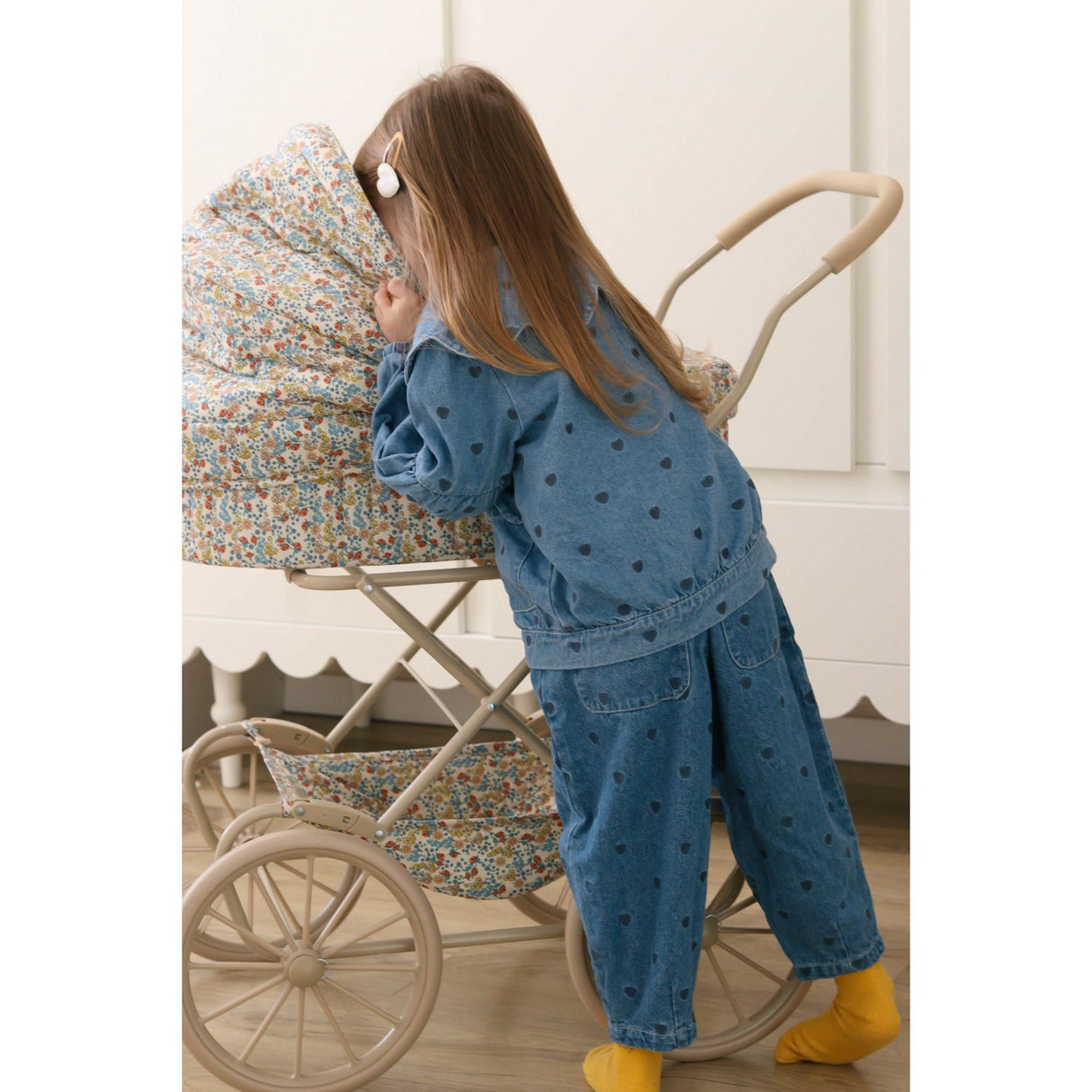 Fliink Light Denim Blue Donna Denim Bomber Jacket