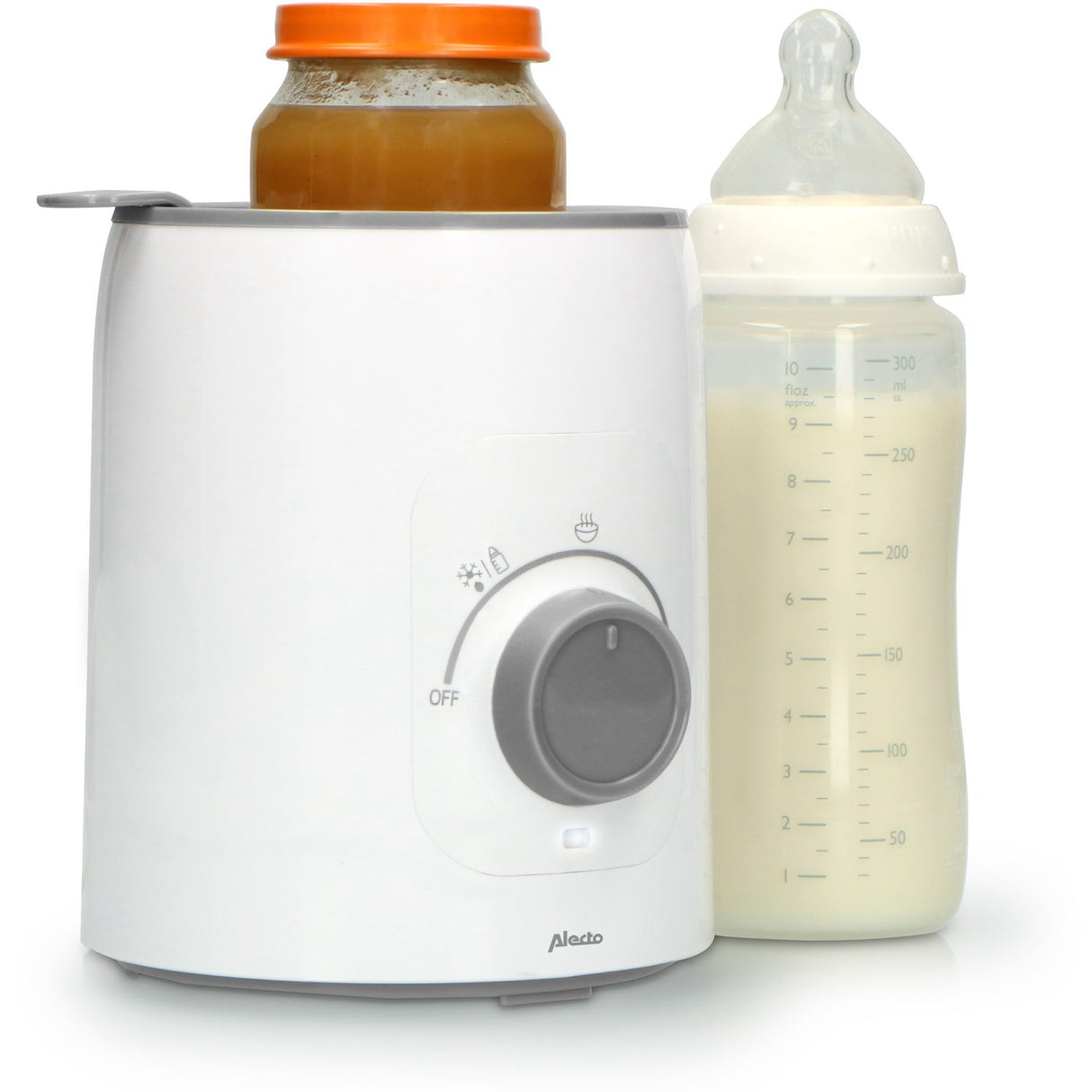 Alecto White Bottle Warmer