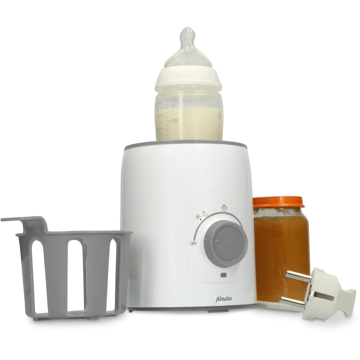 Alecto White Bottle Warmer