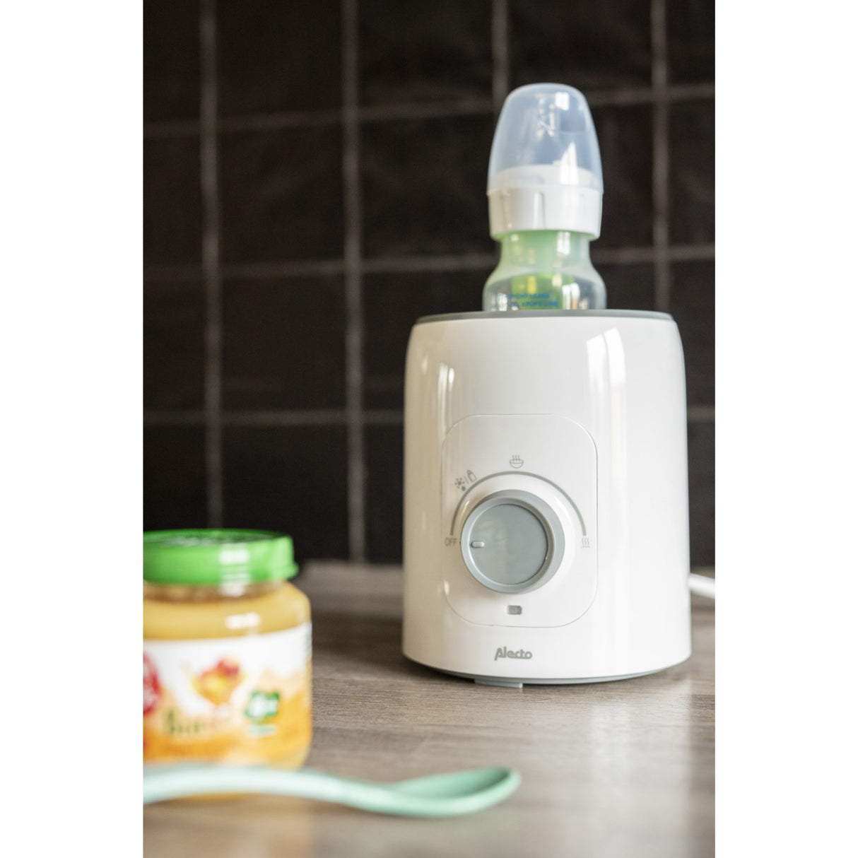 Alecto White Bottle Warmer