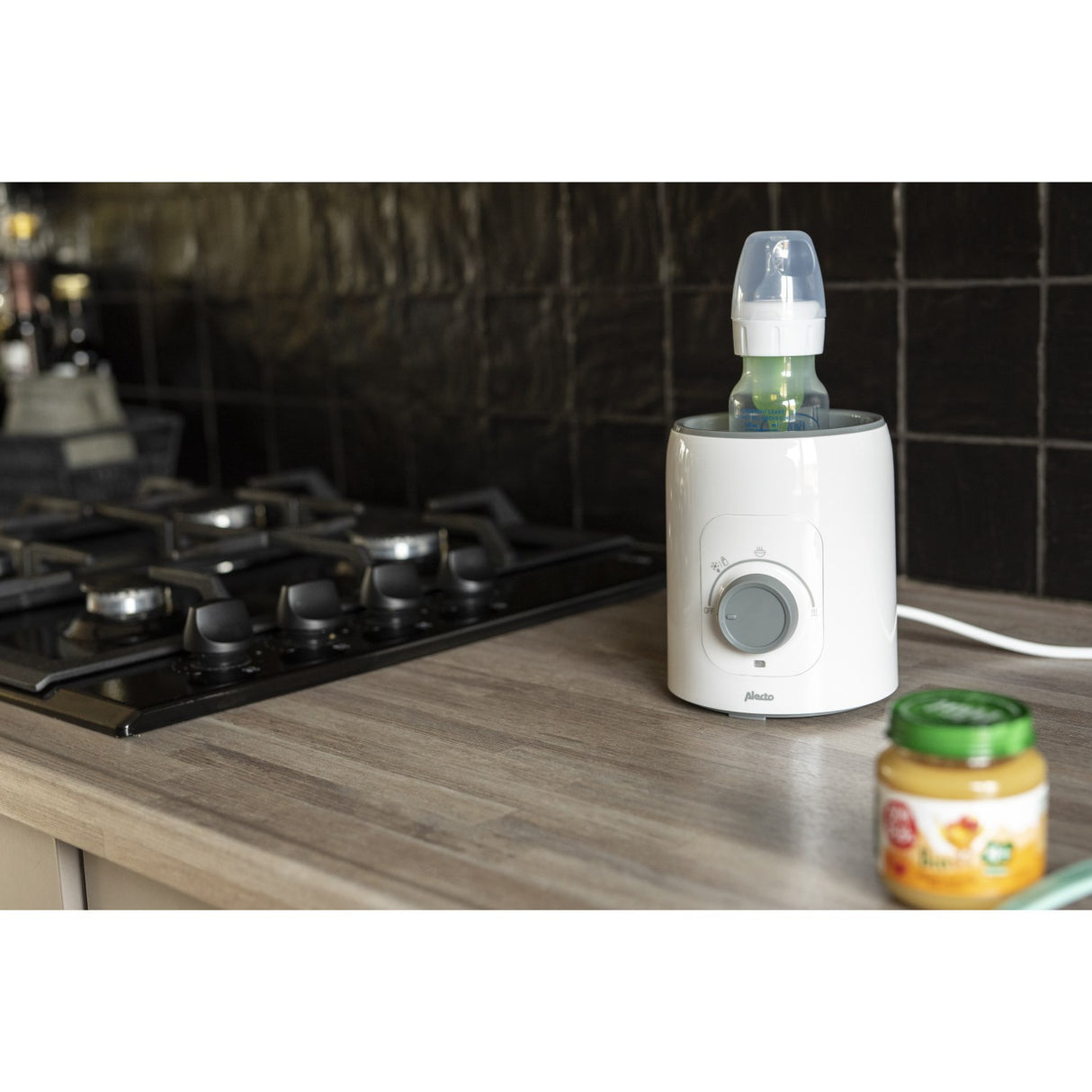 Alecto White Bottle Warmer