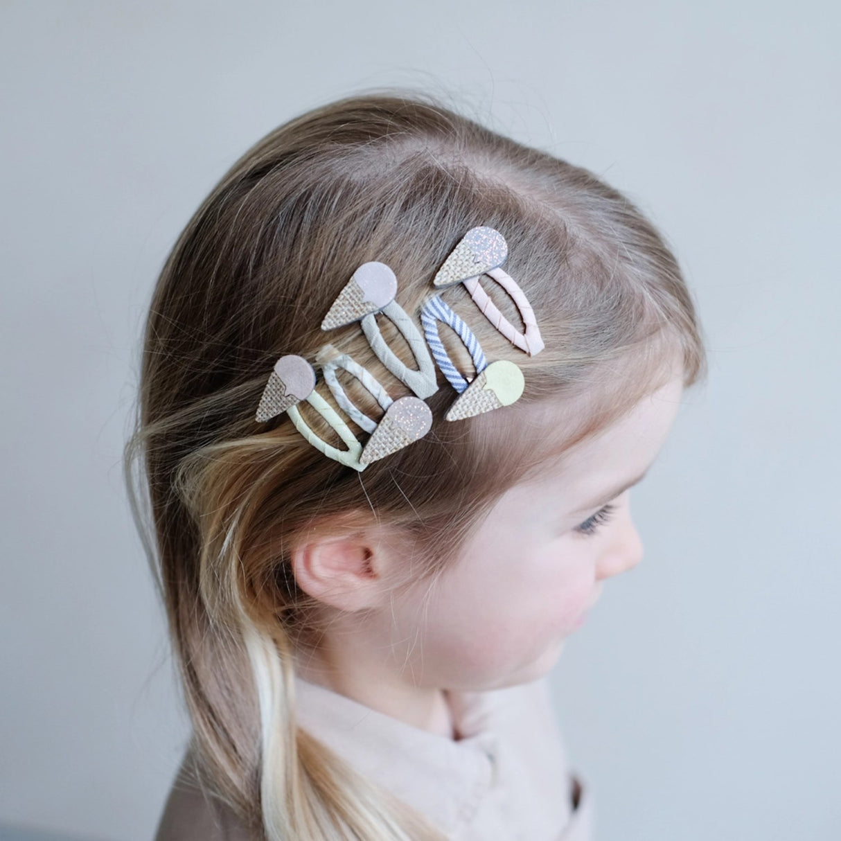Mimi & Lula 5 Hair Clips - Mini Ice Cream Amalfi