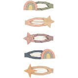 미미 & 룰라 5 헤어 클립 - 미니 레인보우 & 스타 드림랜드