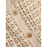 Lil'Atelier Turtledove Gray Morn Boa Knit Cardigan