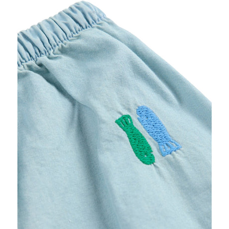 Bobo Choses Light Blue Lucky Fish Embroidery Bloomer