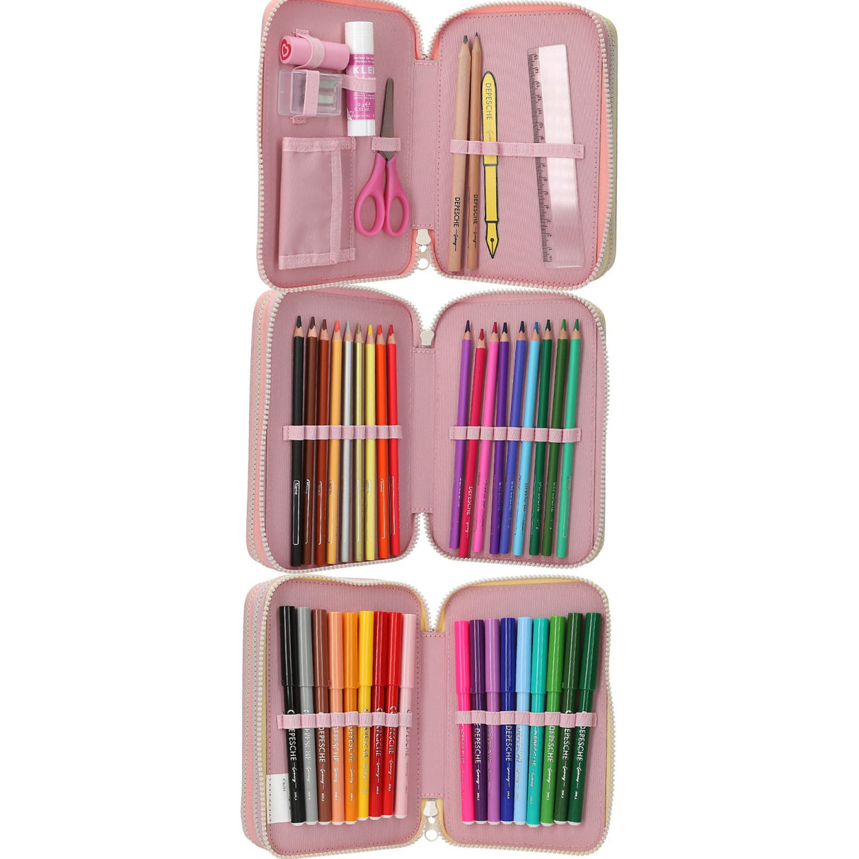 Ylvi Triple Pencil Case Color Cloud