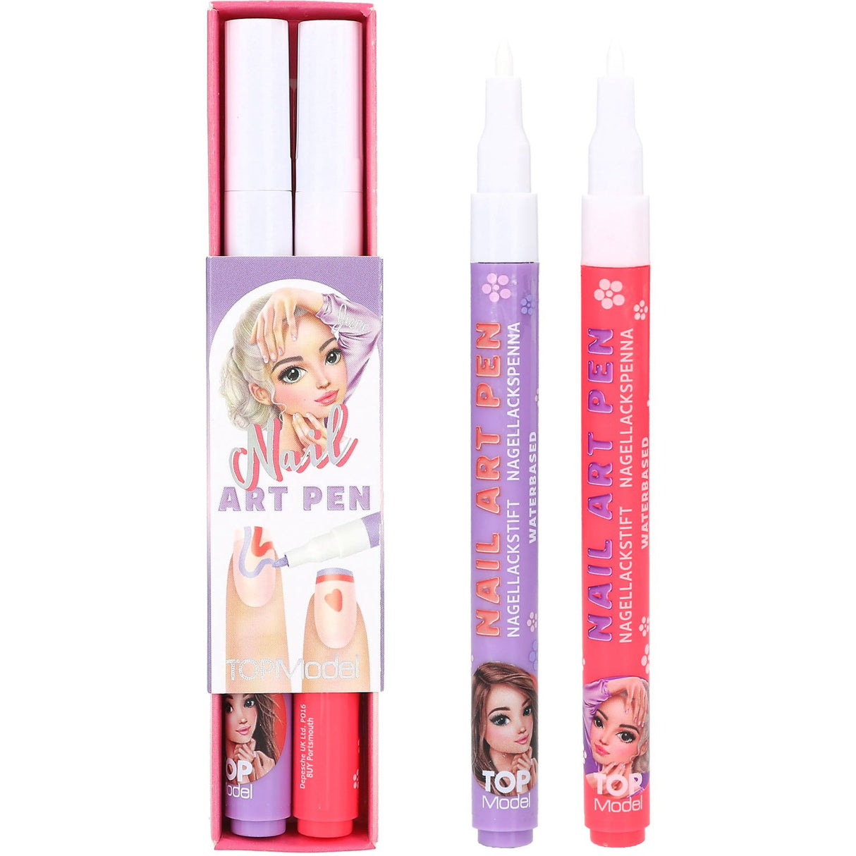 TOPModel Beauty And Me Nail Polish Pen Set Pink & Purple