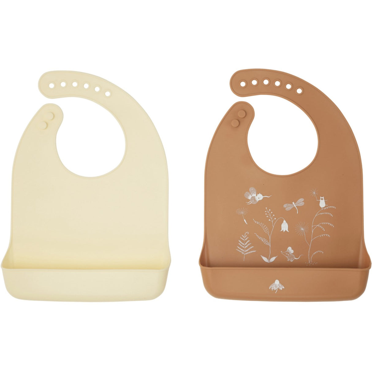By Lille Vilde Terra & Cream Bibs - Printed 2pcs