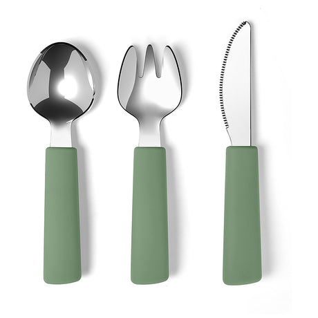 By Lille Vilde Sage Cutlery - Toddler 3pcs