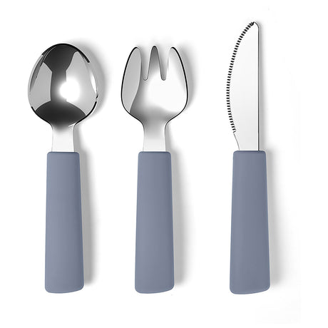 By Lille Vilde Blue Dusk Cutlery - Toddler 3pcs