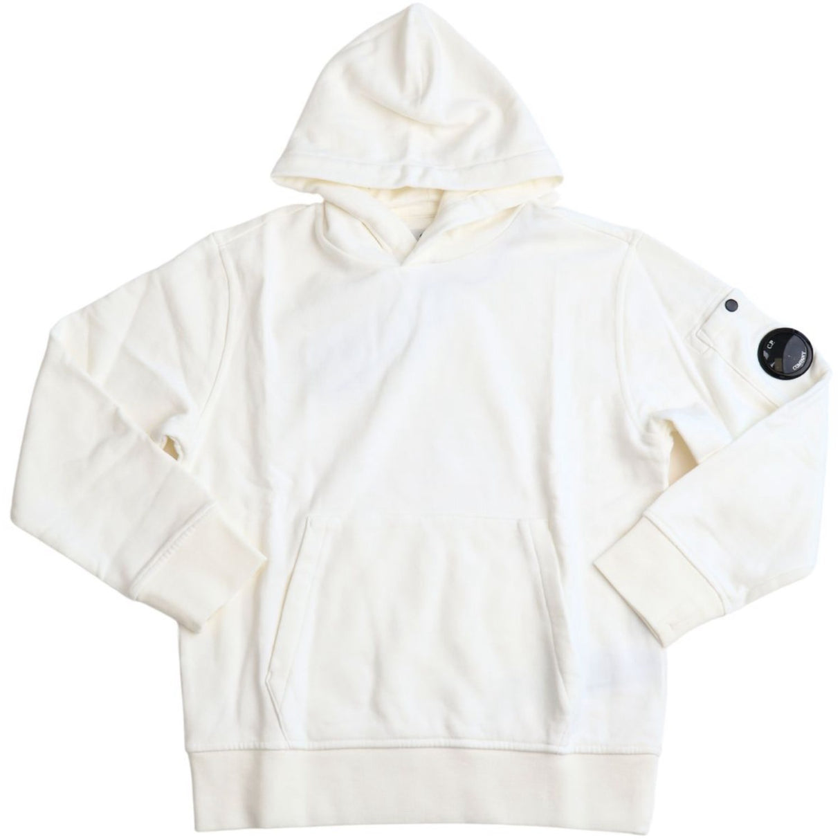 C.P. Company Gauze White Sweatshirt W/Hood