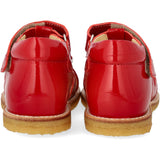Angulus Dark Red Beginner Sandal with Bow and Velcro Closure