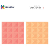 Connetix Pastel Lemon & Peach Base Plate 2 Pieces