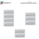 Connetix Clear Rectangle Pack 12 Pieces