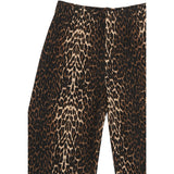 The New Oxford Tan AOP Ellen Wide Rib Pants