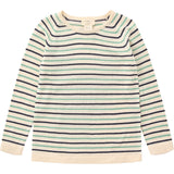 Copenhagen Colors Cream/Navy/Sky Blue Comb. Knit Blouse