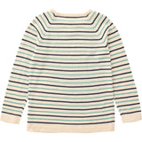 Copenhagen Colors Cream/Navy/Sky Blue Comb. Knit Blouse