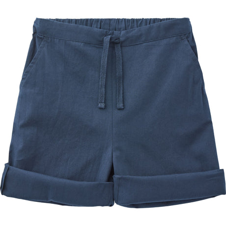 COPENHAGEN COLORS Navy Poplin Shorts W. Drawstring