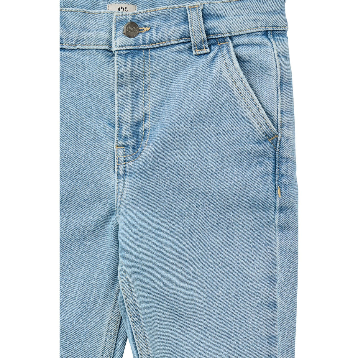 COPENHAGEN COLORS Lt. Blue Washed Organic Denim Chinos Pants - Slim Fit