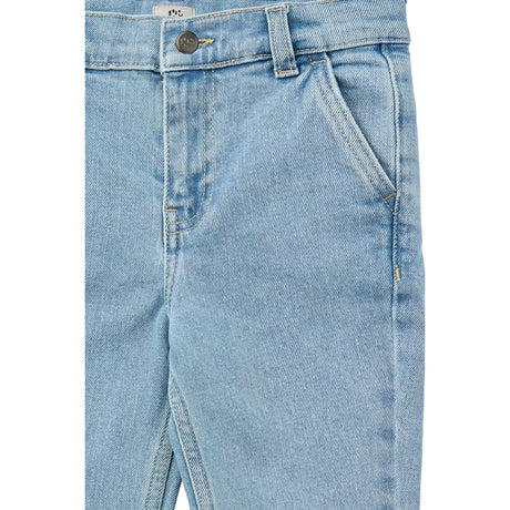 COPENHAGEN COLORS Lt. Blue Washed Organic Denim Chinos Pants - Slim Fit