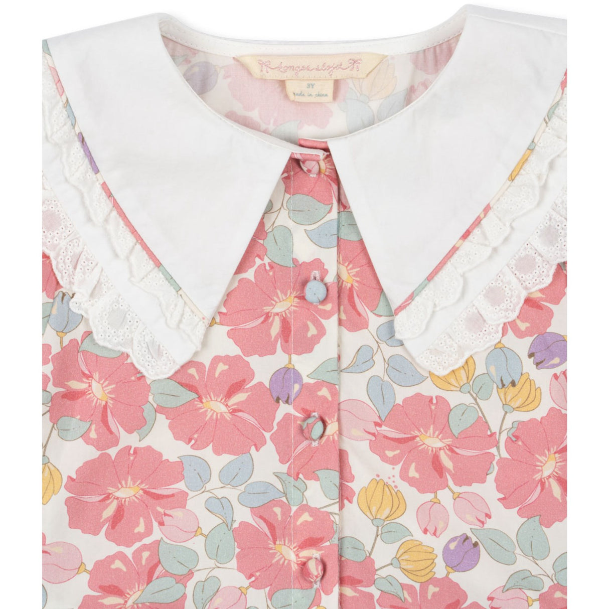 Konges Sløjd Fleur Anglaise Coeur Collar Dress Gots