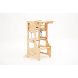Duck Woodworks Natural High Chair Add-on For Kitchen Tower