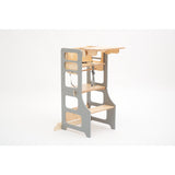 Duck Woodworks Natural High Chair Add-on For Kitchen Tower