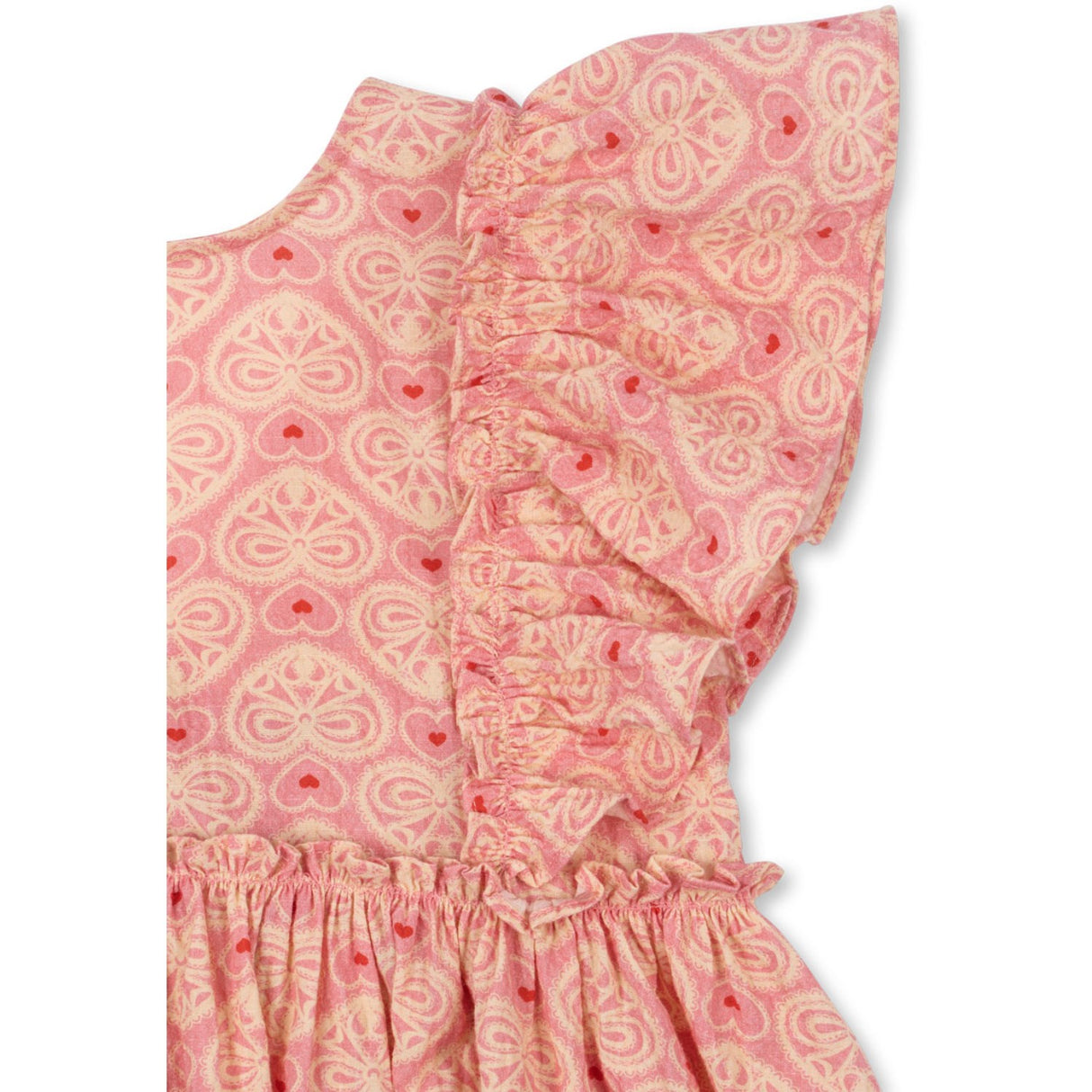 Konges Sløjd Lacy Pink Ava Bow Dress Gots