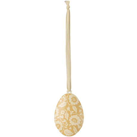 Maileg Easter Egg Ornament, Flowers - Yellow