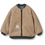 Wheat Ink Stripe Reversible Thermo Jacket Lake