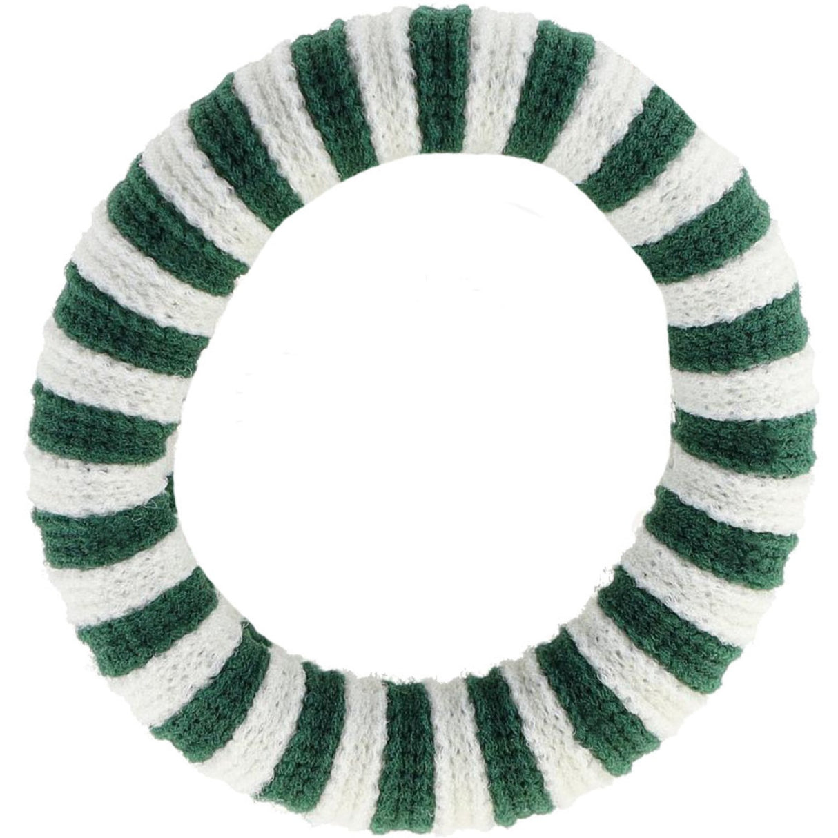 Bow's by Stær Ea Hair Elastic - Bottle Green/Off-White Striped 6-pack